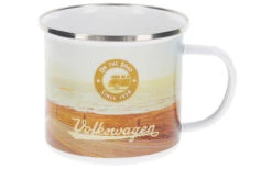 VW Collection T1 Bulli Emaille Tasse 500 Ml Beachlife -Campingausrüstung 390539 2852347