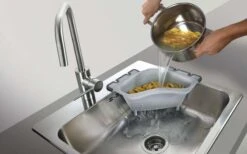 Metaltex Drain On Abfallsieb, Spülbeckensieb Türkis -Campingausrüstung 497273 3345545