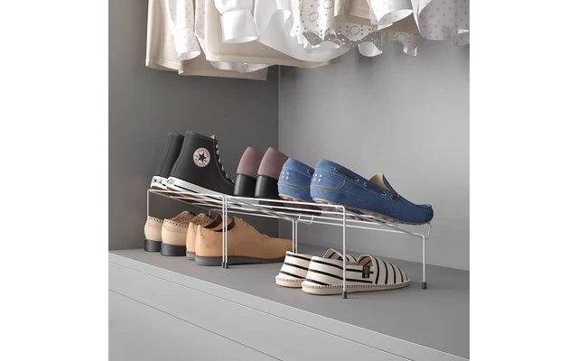 Metaltex Cipok-2 Schrankeinsatz Für Schuhe 2er Set Weiß 2 Metaltex Cipok-2 Schrankeinsatz Für Schuhe 2er Set Weiß