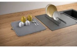 Metaltex Dry-Tex 2-in-1 Abtropfgestell Mit Microfasermatte Schwarz -Campingausrüstung 497414 3367262