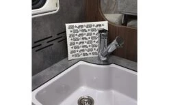 Pufz Schwedisches Geschirrtuch Wohnwagen Retro Grau -Campingausrüstung 552865 3623236 1