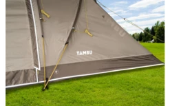Tambu Agnikunda Komfort Vis à Vis 4 Personen Trekking Tunnelzelt Braun -Campingausrüstung 575999 3935687