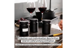 Silwy® Feinkost-Magnetgläser WHITE & CLASSY (192 Ml) 3er-Set Inkl. Metallleiste -Campingausrüstung 693332 4711811
