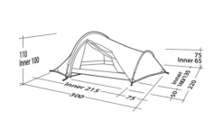 Robens Challenger 3XE Tunnelzelt Grün -Campingausrüstung 771890 5131130