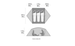 MSR Mutha Hubba NX V2 3 Personen Weiß -Campingausrüstung 819866 5300270